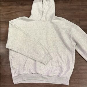 Hollister Light Gray Boxy Fit Hoodie
